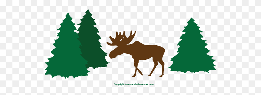 552x247 Free Moose Clipart - Moose PNG