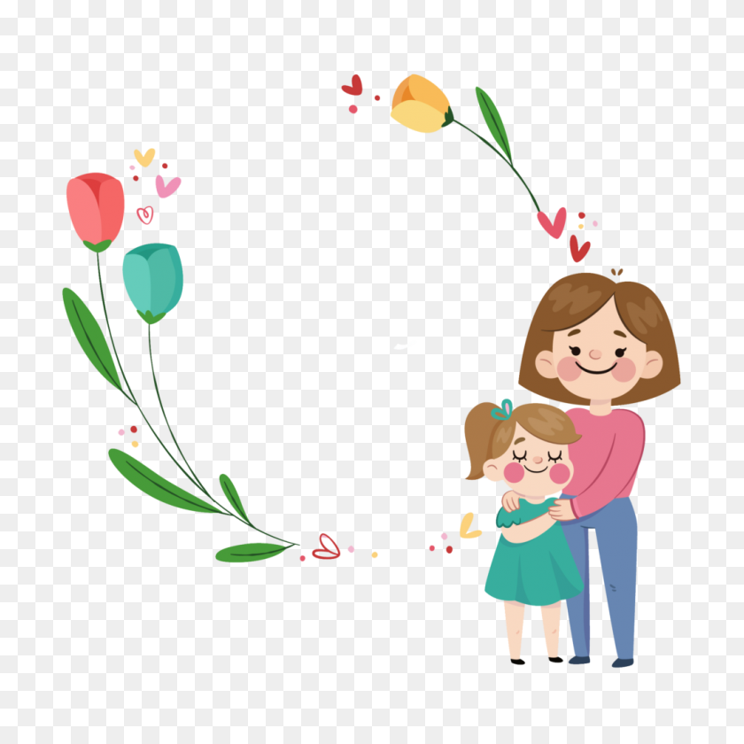 1024x1024 Free Mothers Day Png Vector, Clipart - Mothers Day Flowers Clipart
