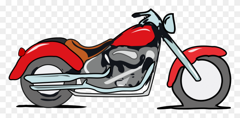 800x366 Free Motorcycle Clipart - Flat Tire Clipart