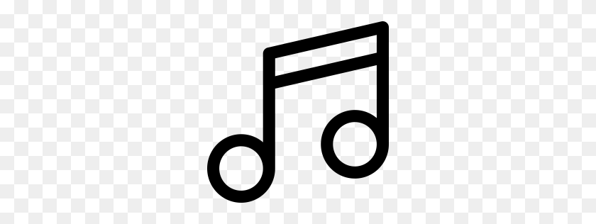 256x256 Free Music Note Icon Descargar Png - Icono De Nota Musical Png
