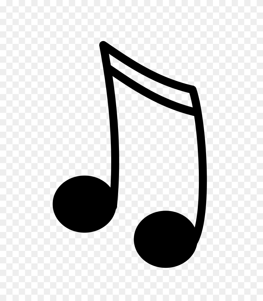 643x900 Бесплатные Музыкальные Ноты Клип Арт Бесплатный Вектор Для Бесплатного Скачивания - Скалкой Черно-Белый Клипарт