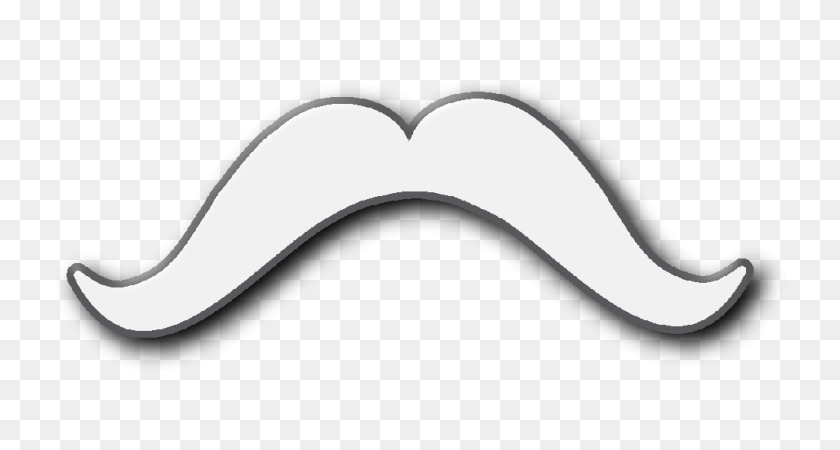 1024x512 Free Mustache Clip Art - Hair Clipart Black And White