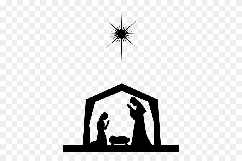 406x500 Free Nativity Silhouette Clip Art Look At Nativity Silhouette - Accounting Clipart Free
