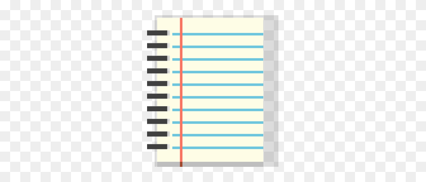 259x300 Libre De Papel De Cuaderno Vector - Papel De Cuaderno Png