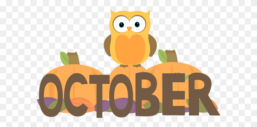 600x356 Free October Clipart Hello October Quotes October - Free October Clip Art