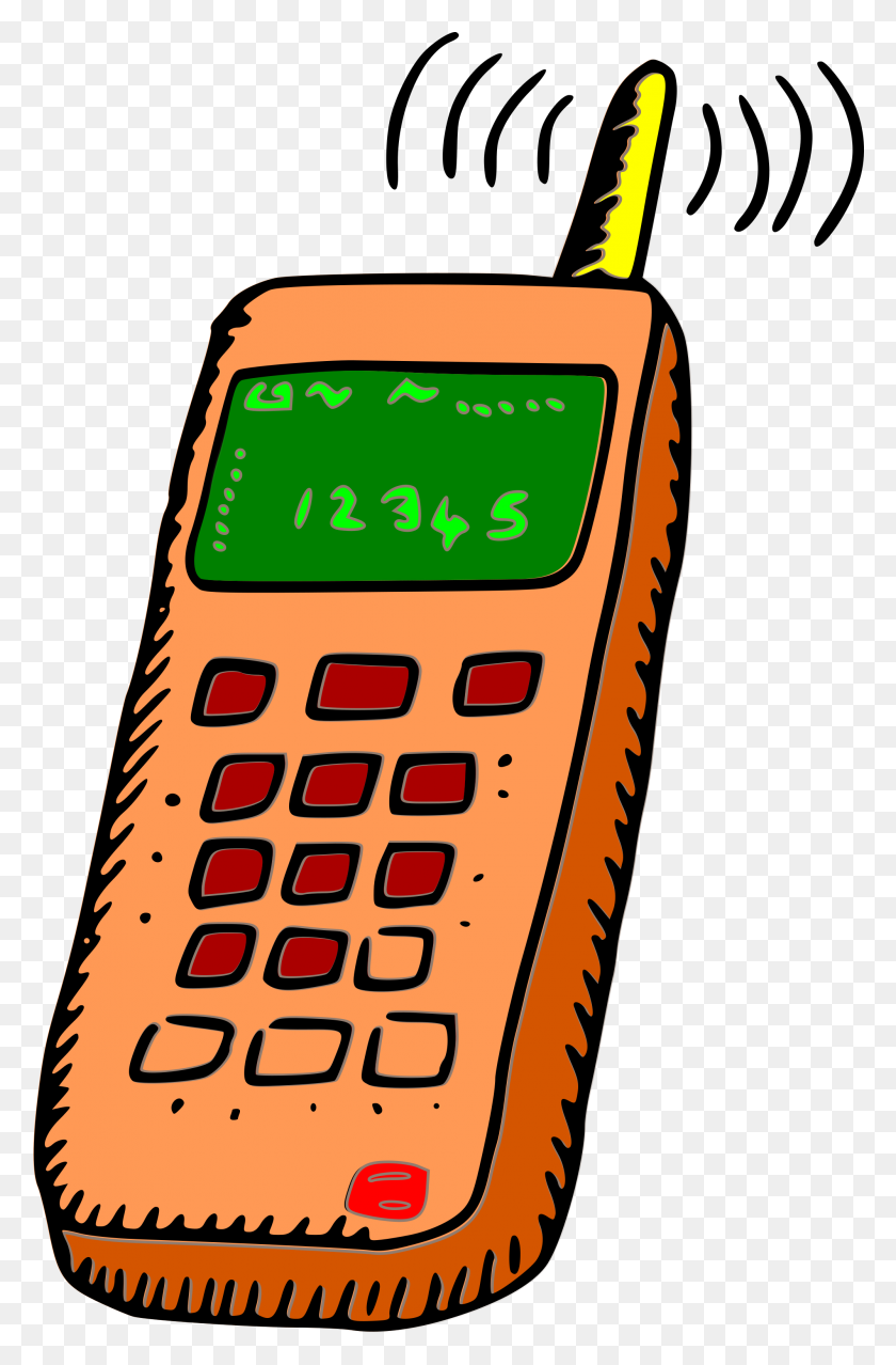 2000x3124 Free Old Mobile Phone Clipart Clipart And Vector Image - Technology Clip Art
