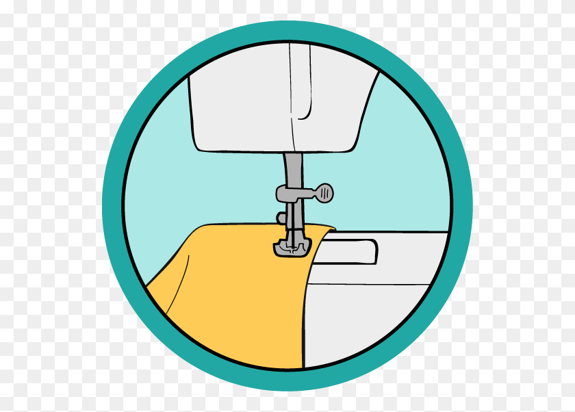 542x542 Free Online Machine Sewing Class - Sewing Clip Art Free