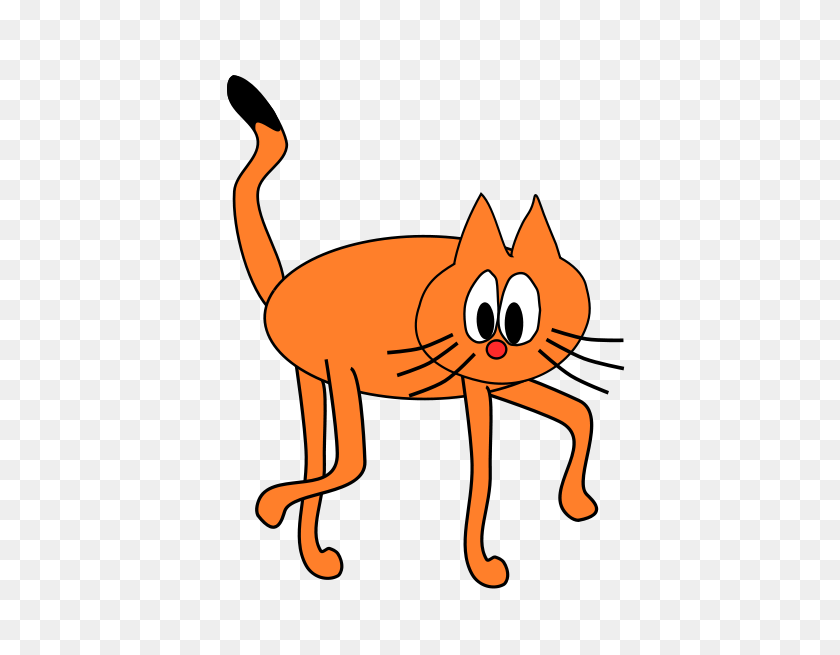 492x595 Free Orange Cat Clipart - Orange Cat Clipart