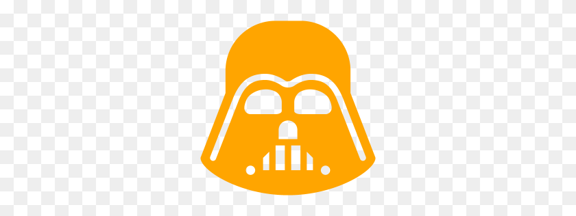 256x256 Free Orange Darth Vader Icon - Darth Vader Clip Art Free