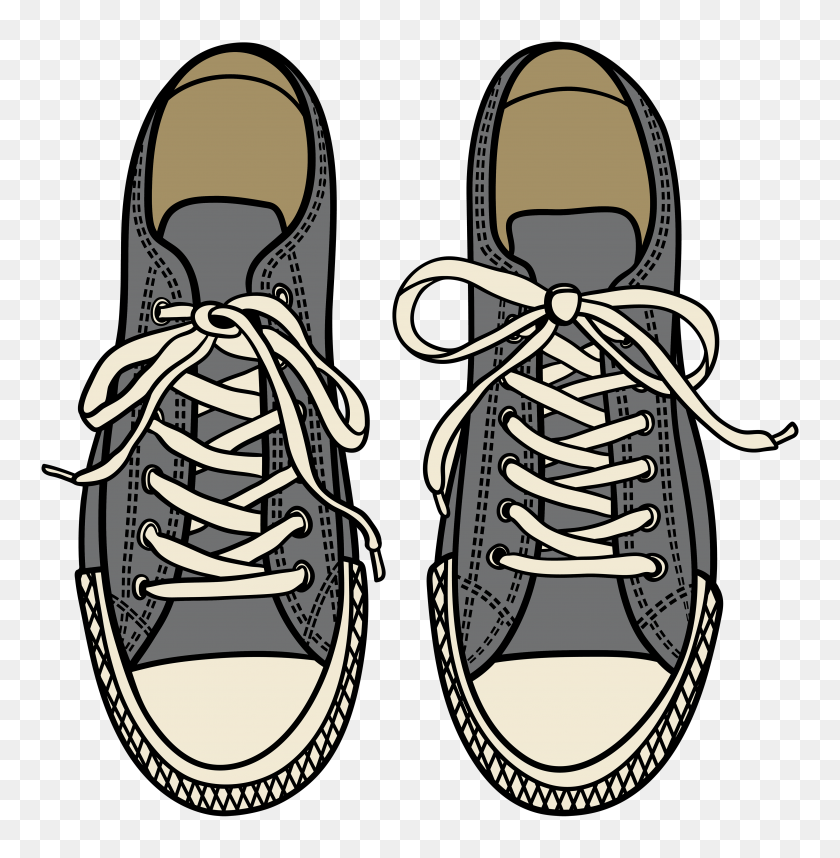 4000x4096 Free Outline Of Shoe Download Free Clip Art Free Clip Art - Converse Shoes Clipart