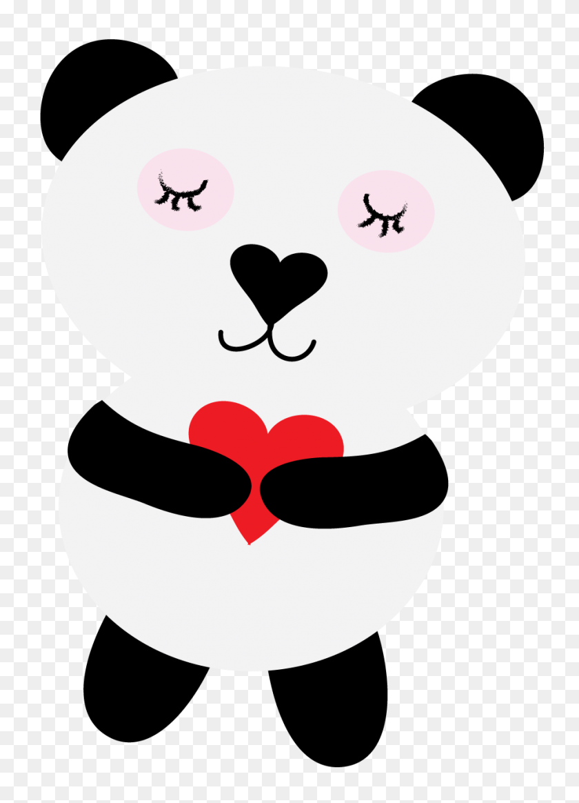 927x1313 Бесплатные Картинки Медведь Панда Из Ruby Slippers Designs Digi - Рубиновый Клипарт
