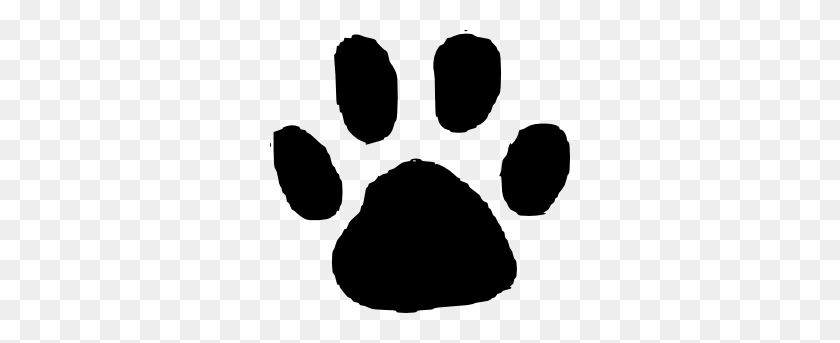 300x283 Free Paw Print Clip Art To Make Your Mark - Paw Heart Clipart