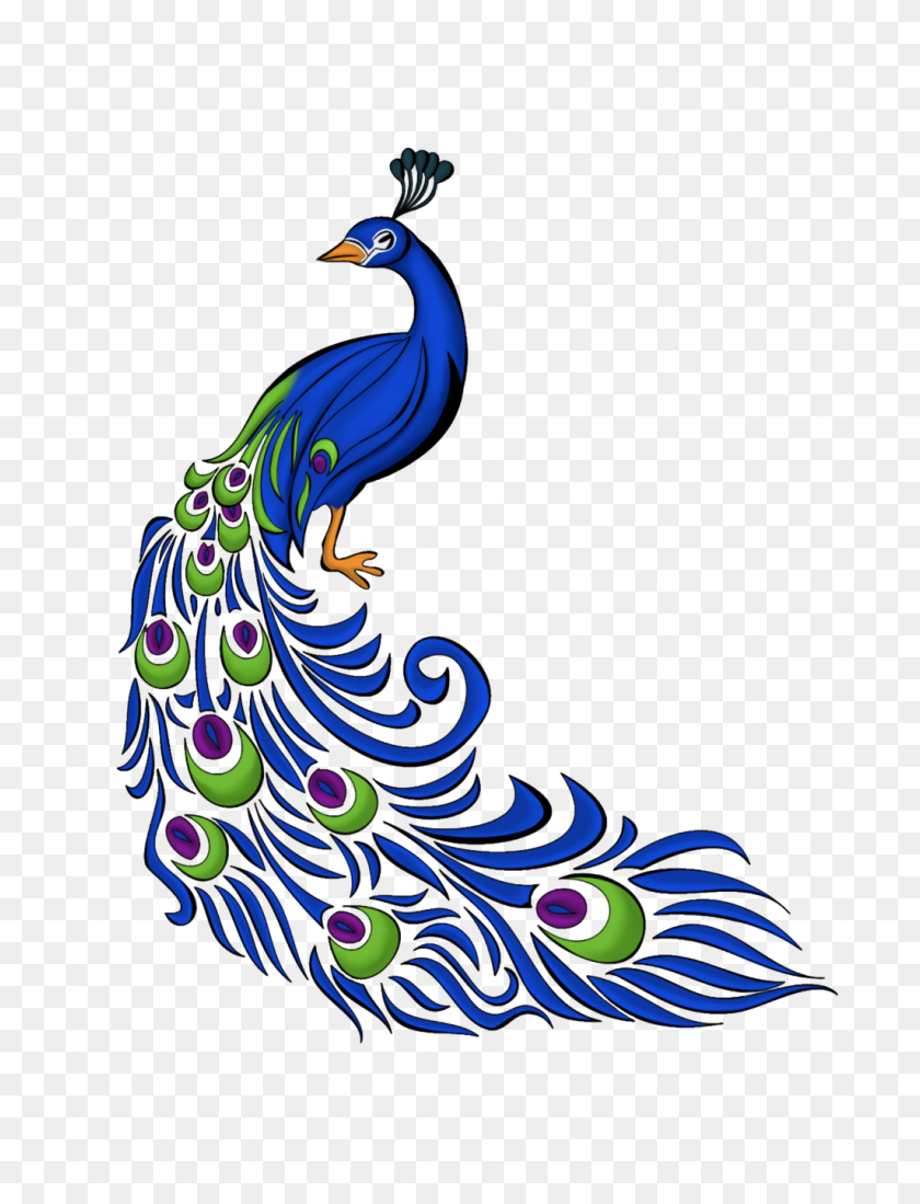 1024x1365 Free Peacock Clipart - Simple Swirl Clipart