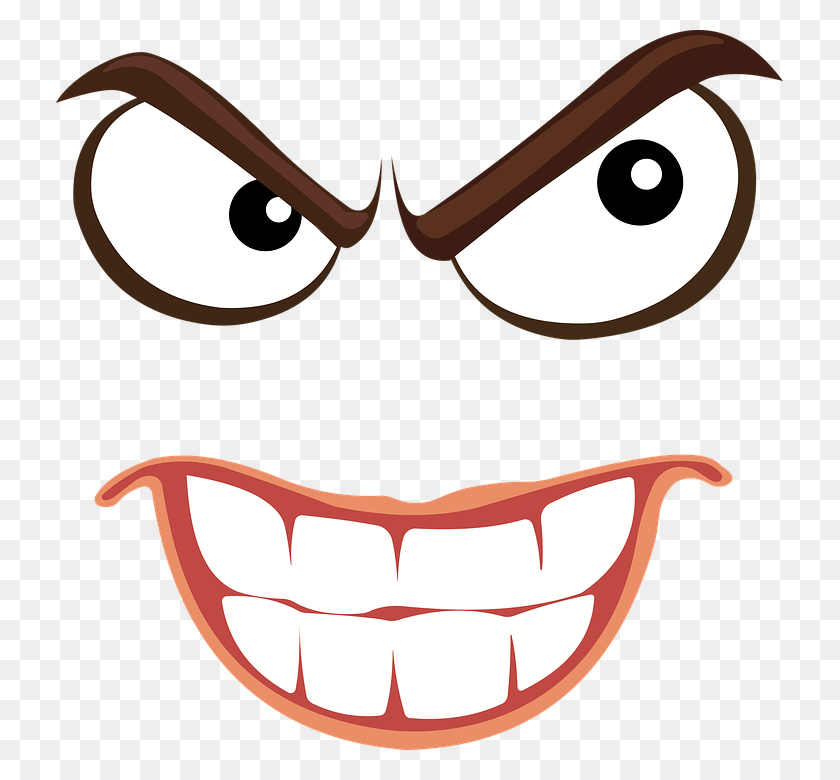 727x720 Free Photo Evil Smiley Anger Criminal Face Emoji Emoticon - Cara Emoji Png