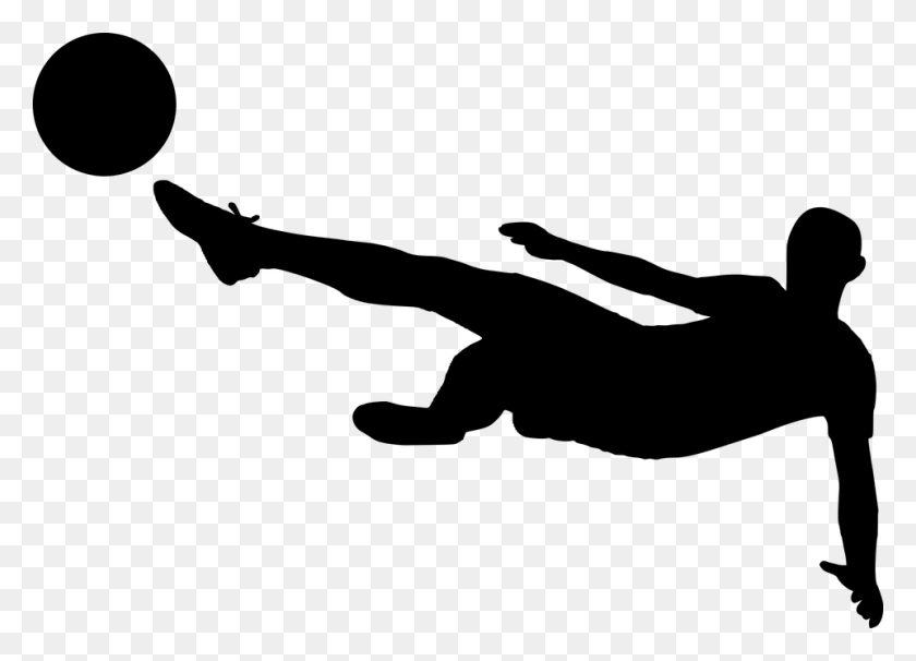 960x672 Free Photo Football Boy Silhouette Competition Ball Soccer - Football Silhouette PNG