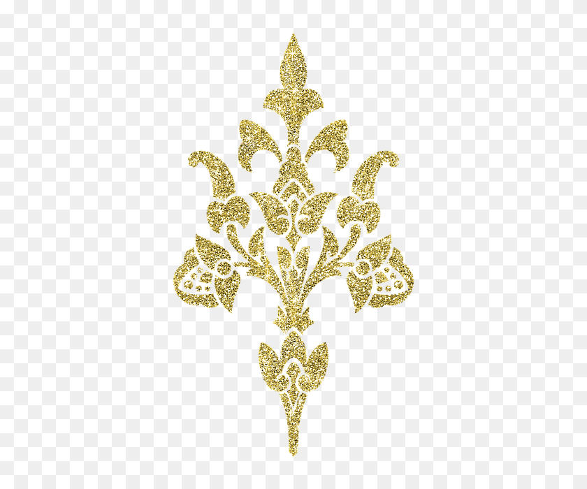 640x640 Free Photo Gold Pattern Silvery Authentic Flowering - Gold Pattern PNG