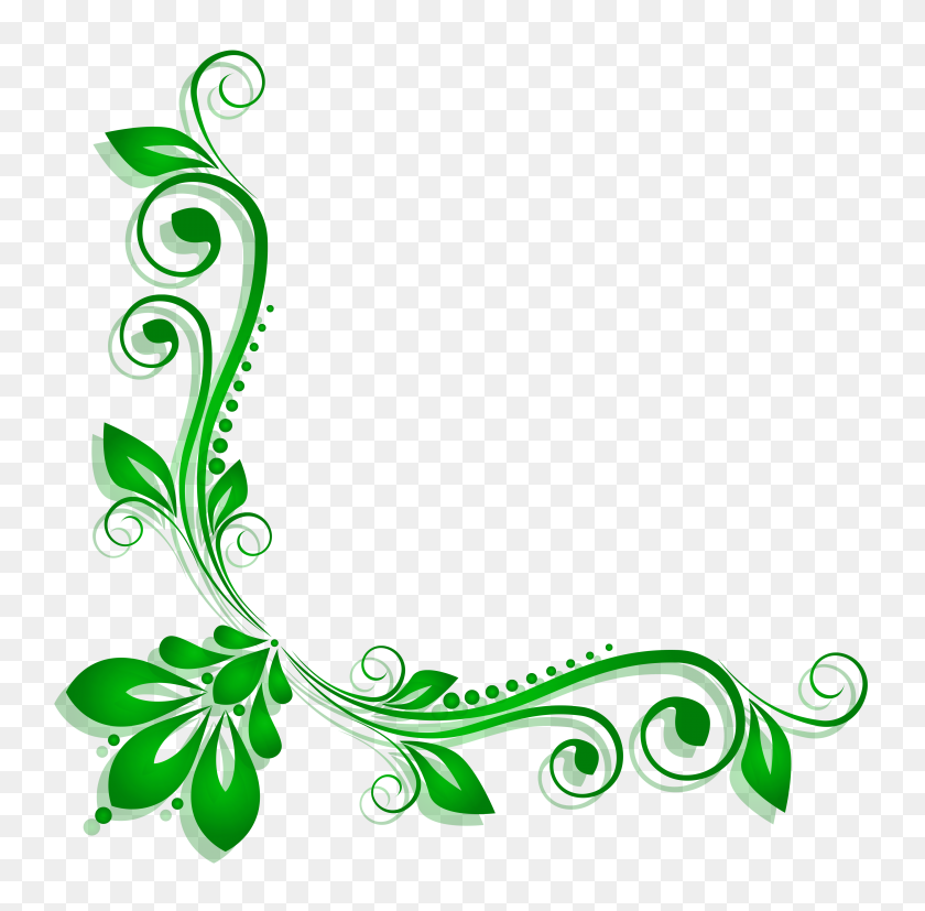 4212x4145 Free Photo Green Floral - Floral Background PNG