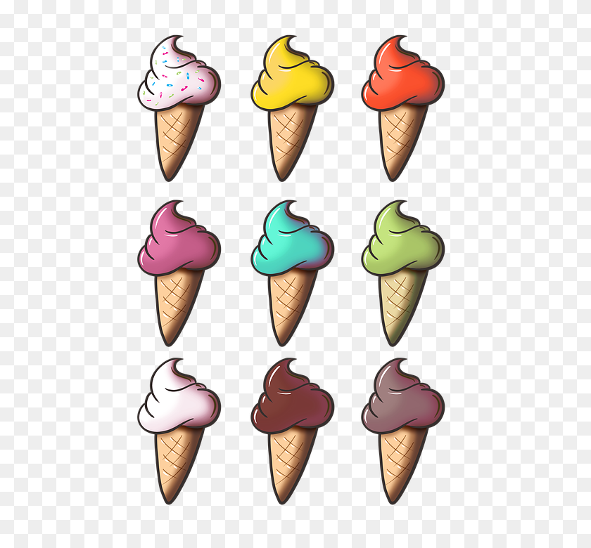 556x720 Бесплатные Фото Мороженое Шоколадное Мороженое Ванильный Рожок - Ванильное Мороженое Png