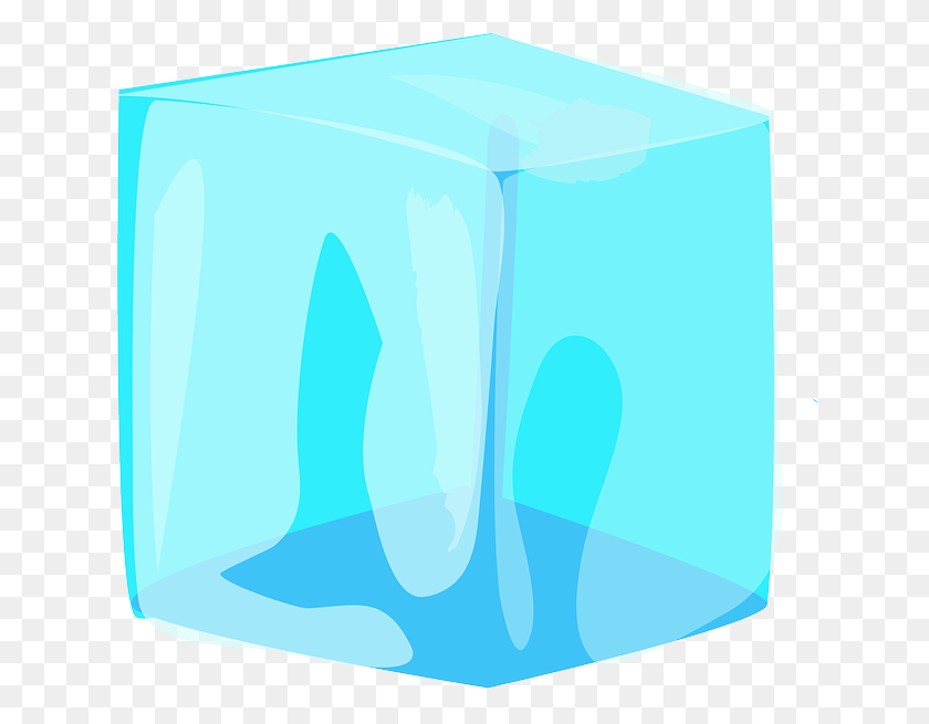 640x595 Бесплатные Фото Тающий Синий Холодный Блок Куб Воды Лед Замороженный - Тающий Png