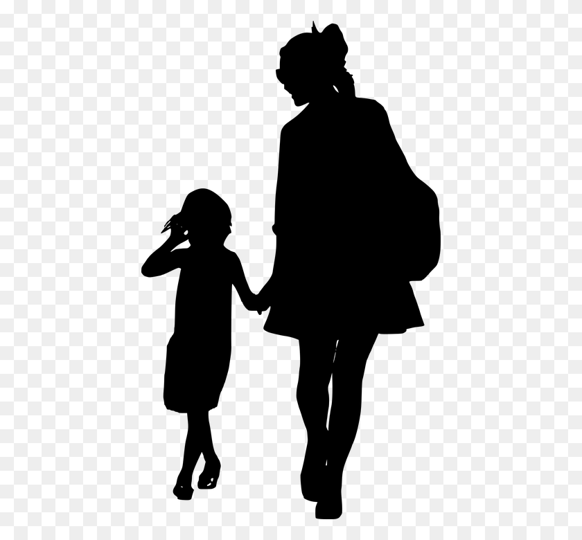 432x720 Free Photo Mother Walking Family Daughter Silhouette Together - People Walking Silhouette PNG