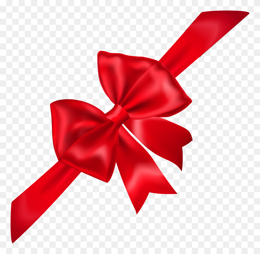8000x7803 Бесплатные Фото Red Bow - Red Gift Bow Clipart