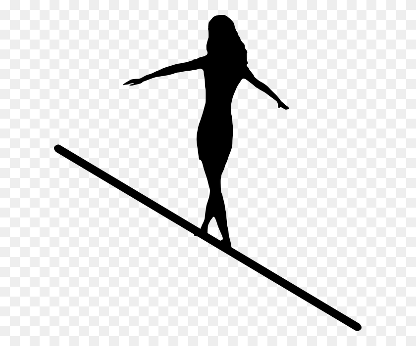 621x640 Free Photo Target Balancing Risk Walking Silhouette Woman - Walking Silhouette PNG