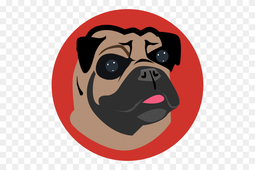 500x500 Búsqueda De Dibujos Animados De Perros De Fotos Gratis, Descarga - Imágenes Prediseñadas De Pug Gratis