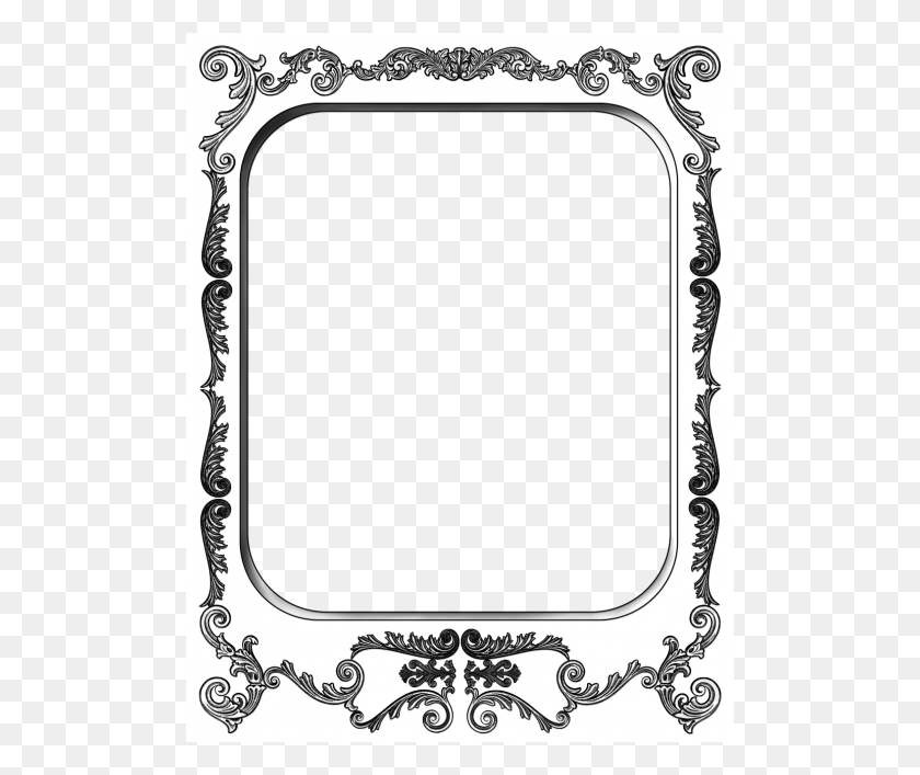 500x647 Free Photos Ornate Border Search, Download - Victorian Border PNG
