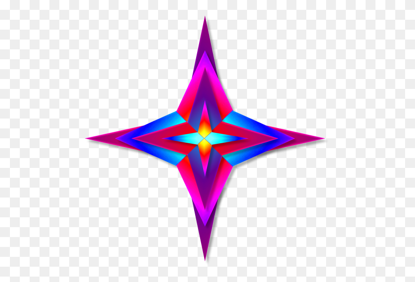 500x511 Бесплатные Фотографии Purple Glowing Star Search, Скачать - Purple Star Png