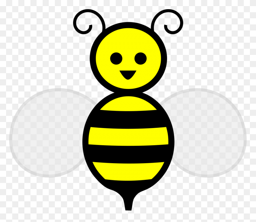 900x771 Бесплатная Картинка Пчела - Далласские Ковбои, Черно-Белый Клипарт
