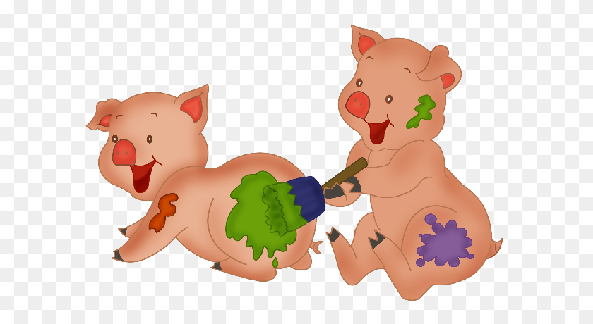 600x400 Free Pig Clipart Clip Art Pictures Graphics Flowers Hd Wallpaper - Muddy Pig Clipart