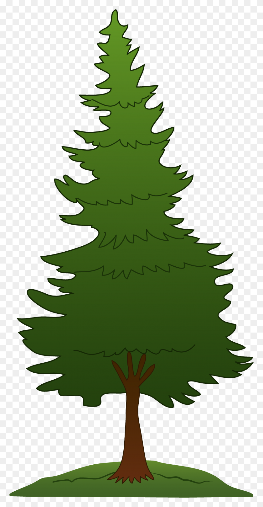 3256x6498 Free Pine Tree Clip Art - Snow Clipart Free