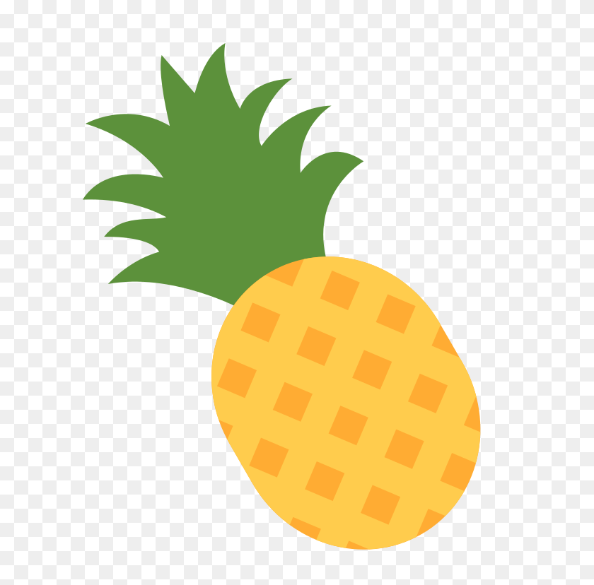768x768 Free Pineapple - Ананас Сверху Клипарт