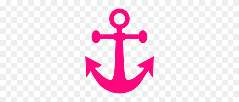 240x298 Бесплатный Клип Розовый Якорь Морская Пиратская Вечеринка Картинки - Южный Клипарт