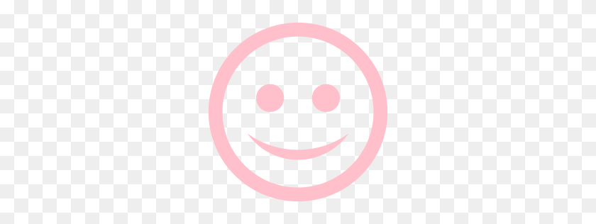 256x256 Free Pink Happy Icon - Feliz Icono Png