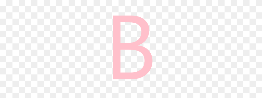 256x256 Бесплатная Иконка Розовая Буква B - Буква B Png