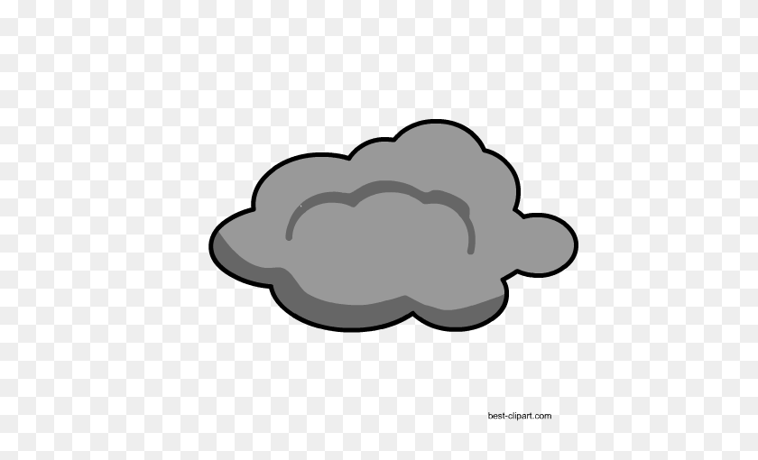 450x450 Free Png Cloud Clip Art - Sky Clipart Black And White