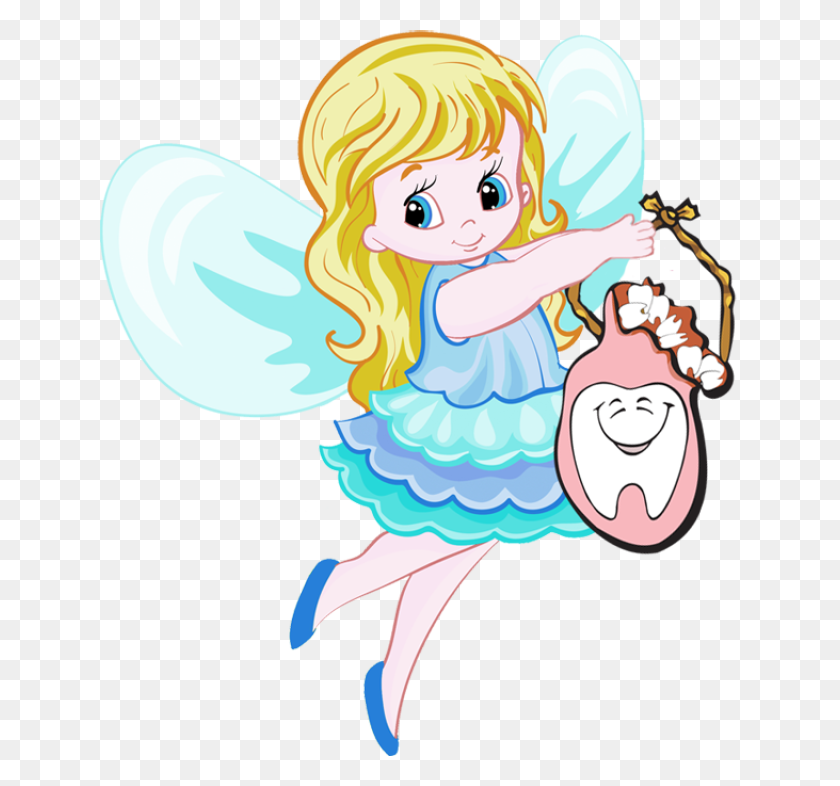 640x726 Free Png Tooth Fairy Transparent Images - Tooth Clipart