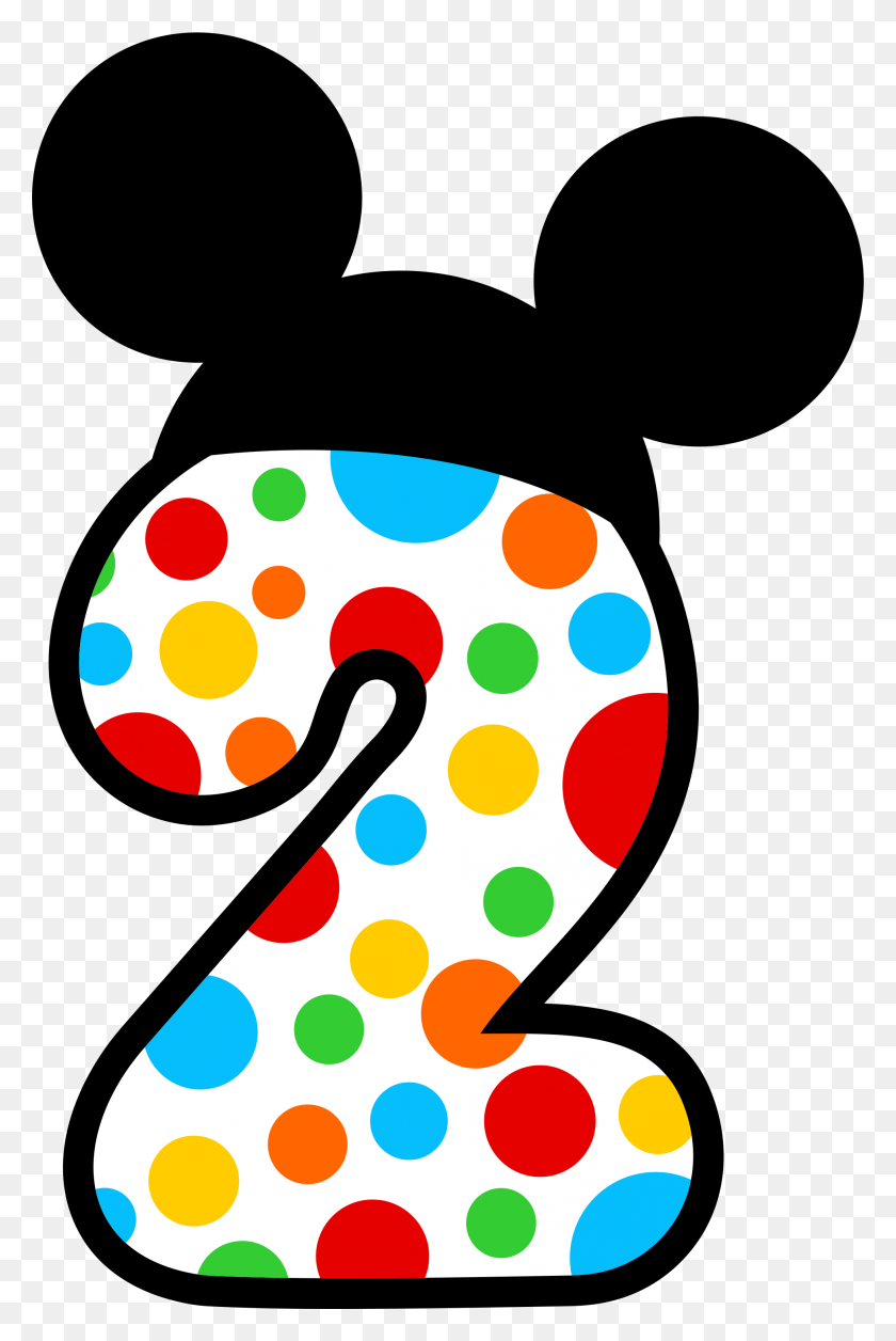 1957x3001 Free Printable Clip Art Numbers - Mickey Mouse Number 1 Clipart