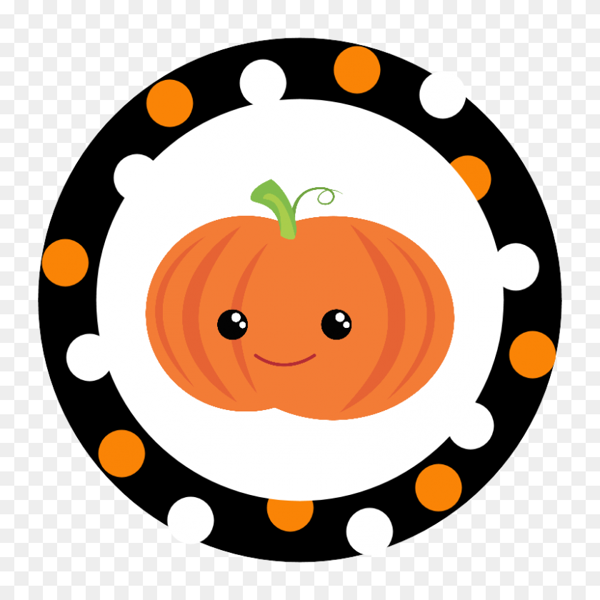 800x800 Free Printable Halloween Stickers Clip Art - Pumpkin Halloween Clipart