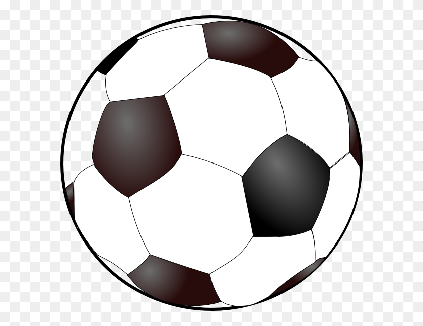 600x588 Free Printable Soccer Ball - Kicking Soccer Ball Clip Art