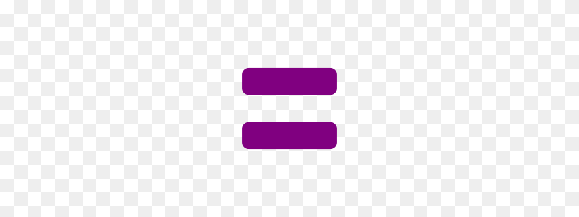 256x256 Бесплатная Иконка Фиолетовый Знак Равенства - Знак Равенства Png