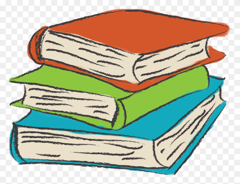 828x621 Free Reading Books Clipart - Panic Clipart