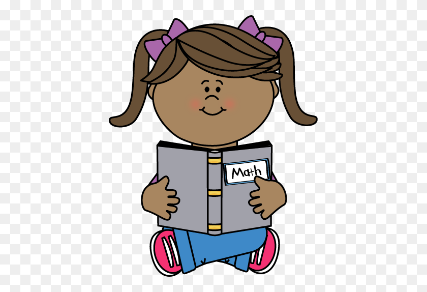 411x514 Free Reading Girl Cliparts - Read To Someone Clipart