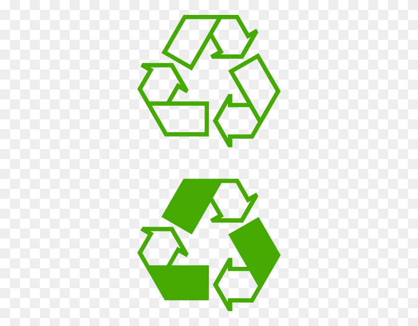288x596 Free Recycle Icon Logo Clipart - Recycle Sign Clip Art