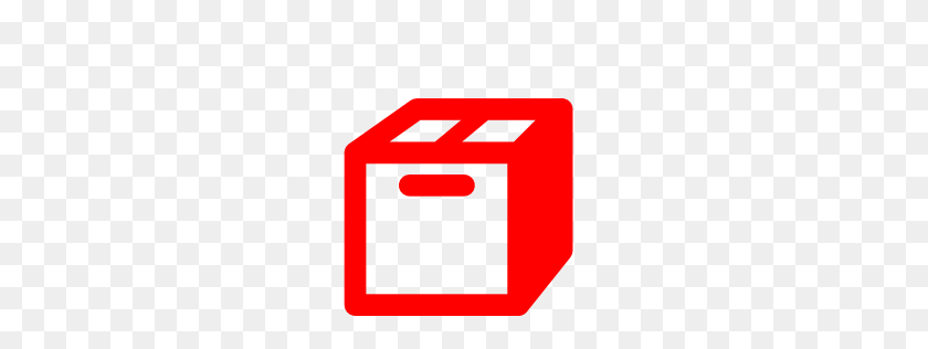 256x256 Free Red Box Icon - Red Box PNG