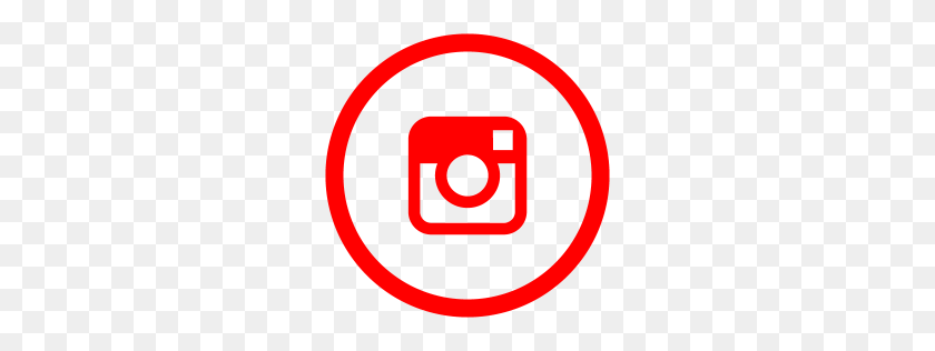 256x256 Icono De Instagram Rojo Gratis - Icono De Instagram Png Transparente