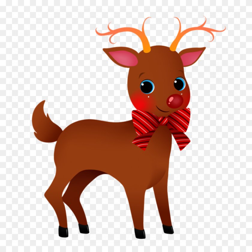 1024x1024 Free Reindeer Clipart Free Clipart Download - Christmas Reindeer Clipart