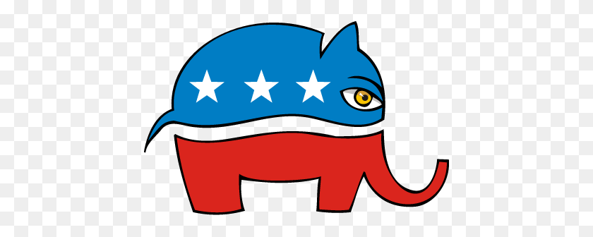432x276 Vector De Dibujos Animados De Elefante De Política Republicana Gratis Clipart Image - Republican Clipart