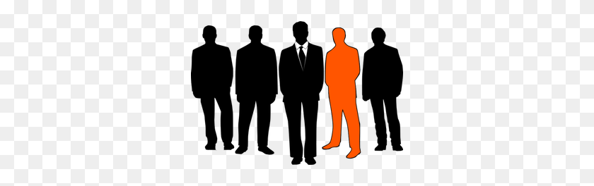 300x204 Free Rich People Vector Silhouettes - People Vector PNG
